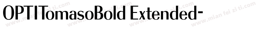 OPTITomasoBold Extended字体转换